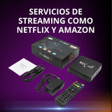 Mx Pro TV Box Max® | Decodificador 4 k Original + Control + MAGISTV 12000 Canales Nacionales e Internacionales