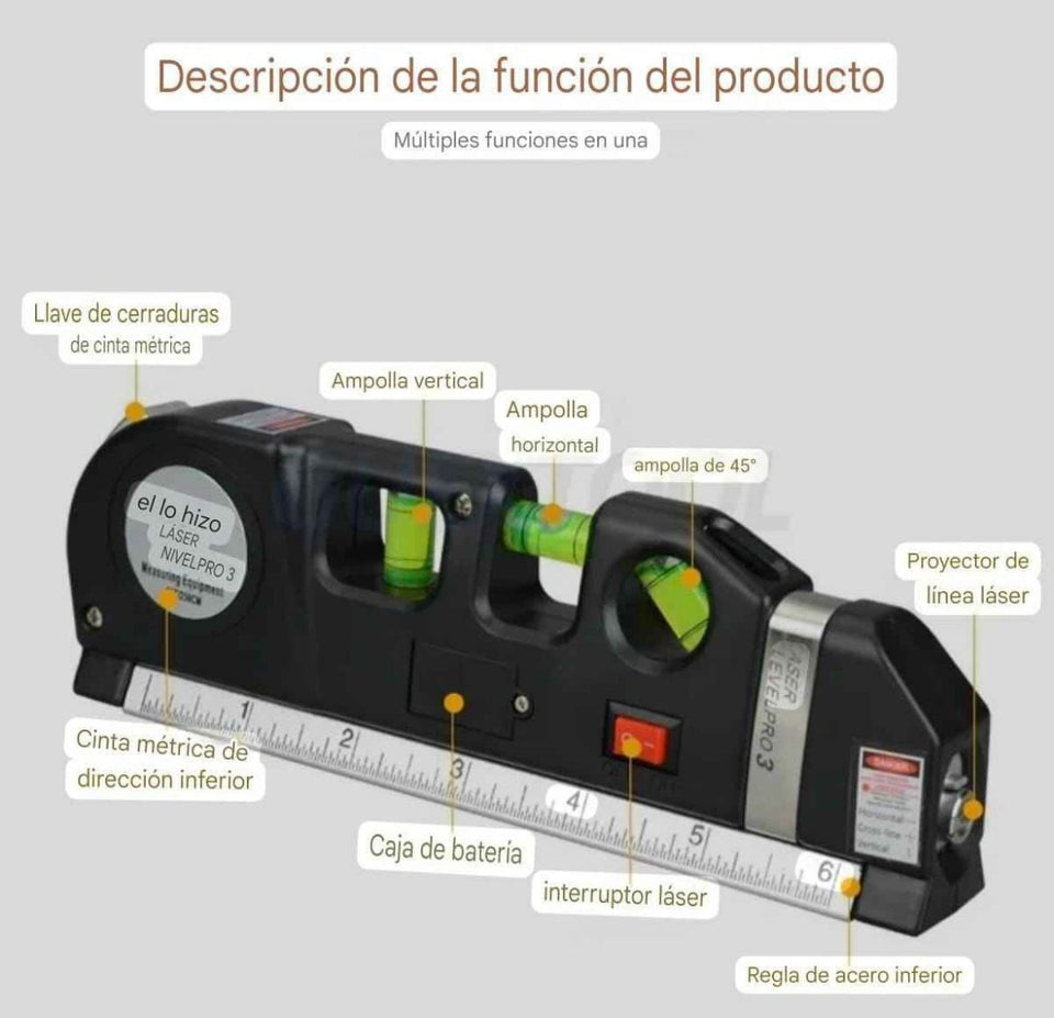 Professional Tool: 4-in-1 Laser Level - LASERPRO3